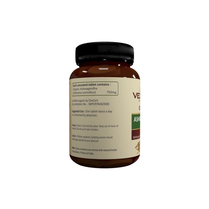 Vedaone Organic Ashwagandha 750mg, 60 Tablets-2.webp